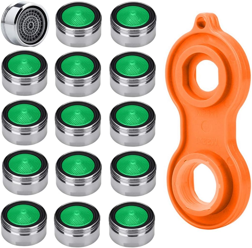 Thumbnail 4 de Rompigetto Rubinetto Aeratore 24 mm — 30 pezzi in ottone cromato con filtro ABS