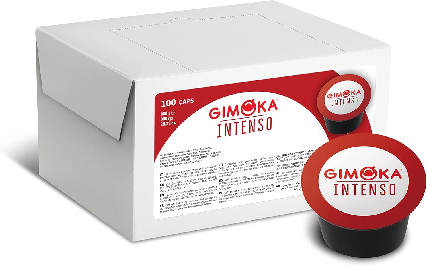 Detalle de Gimoka Compatibile Lavazza Blue - 100 Capsule Intenso (INTENSITÀ 8) Made in Italy