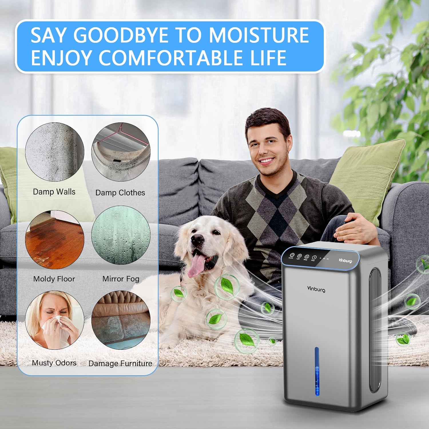 Thumbnail 6 de Dehumidifier for Basement 85 oz — 800 sq ft 🏠