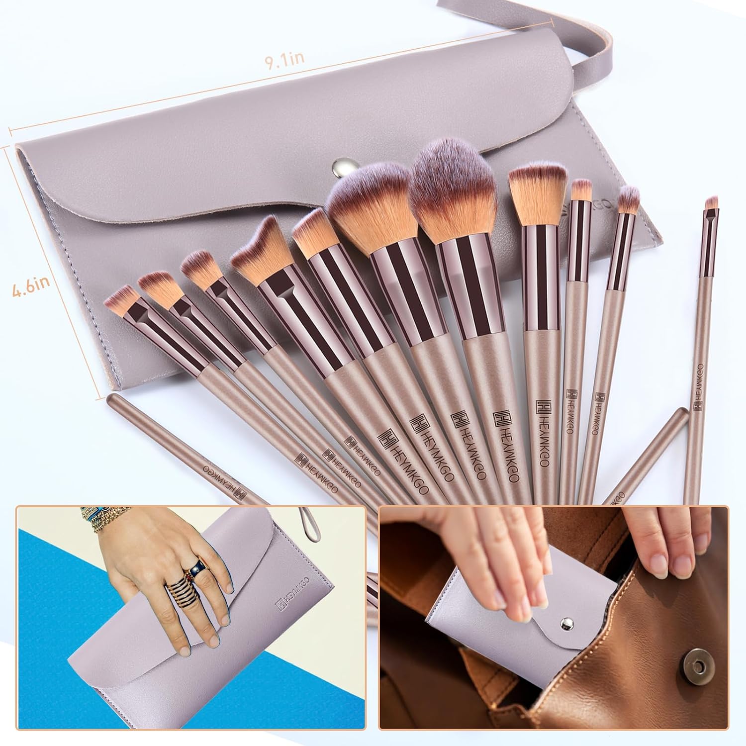 Thumbnail 6 de HEYMKGO Pinselset Makeup 15-teilig đš