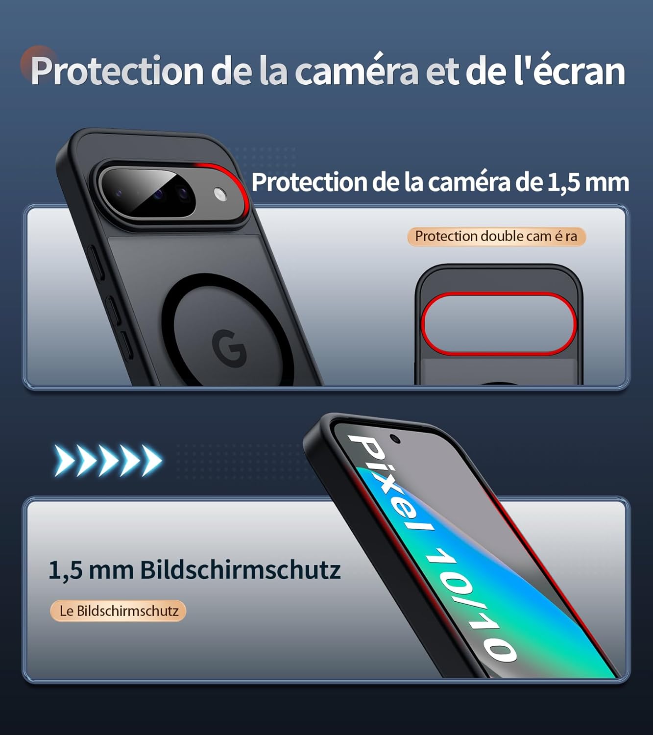 Thumbnail 4 de Opkiegrn Pixel 10/10 Pro/9 Case with 2 Screen Protectors