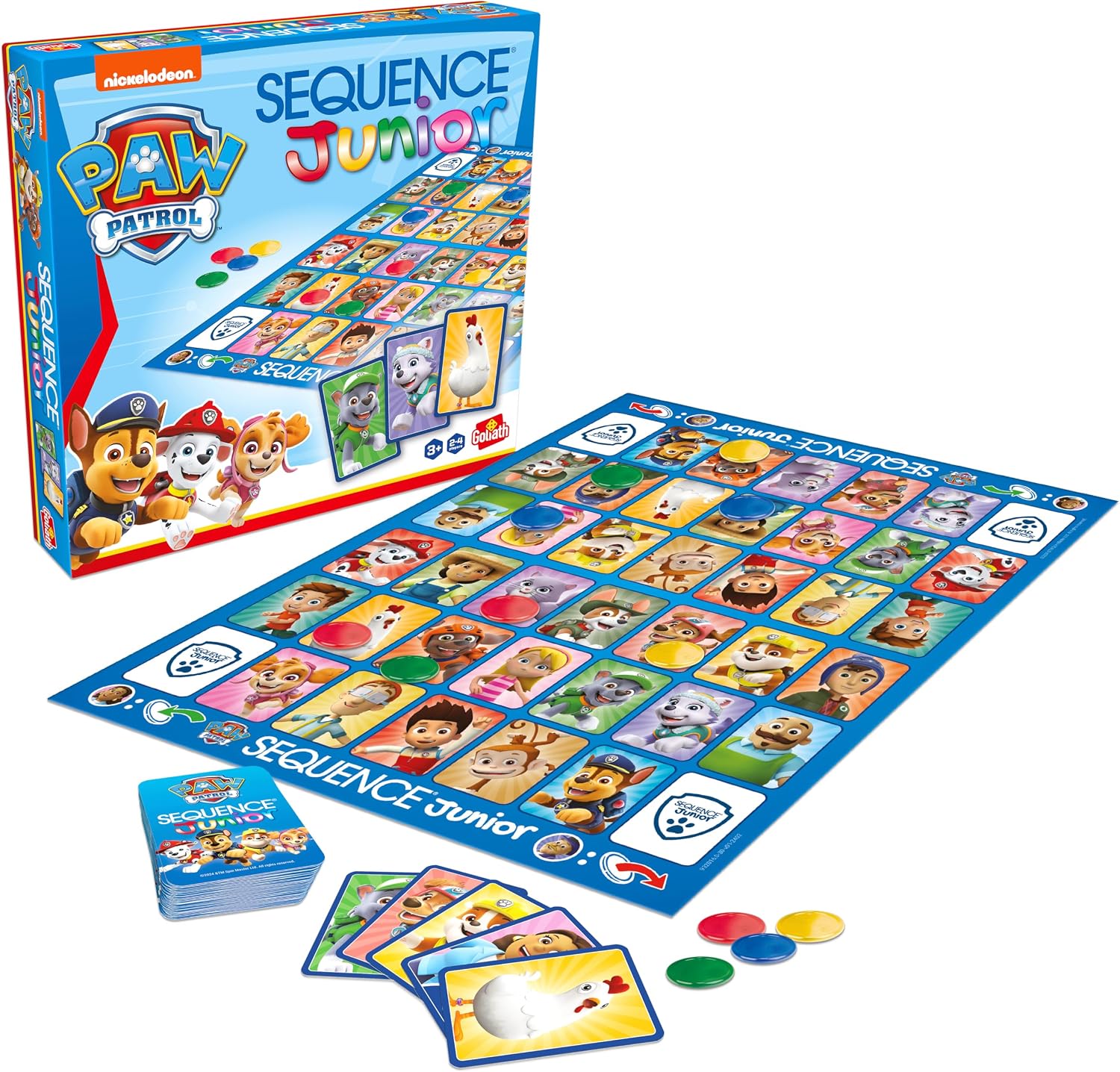Detalle de Goliath Sequence 932016 Paw Patrol Junior family game, multicolour