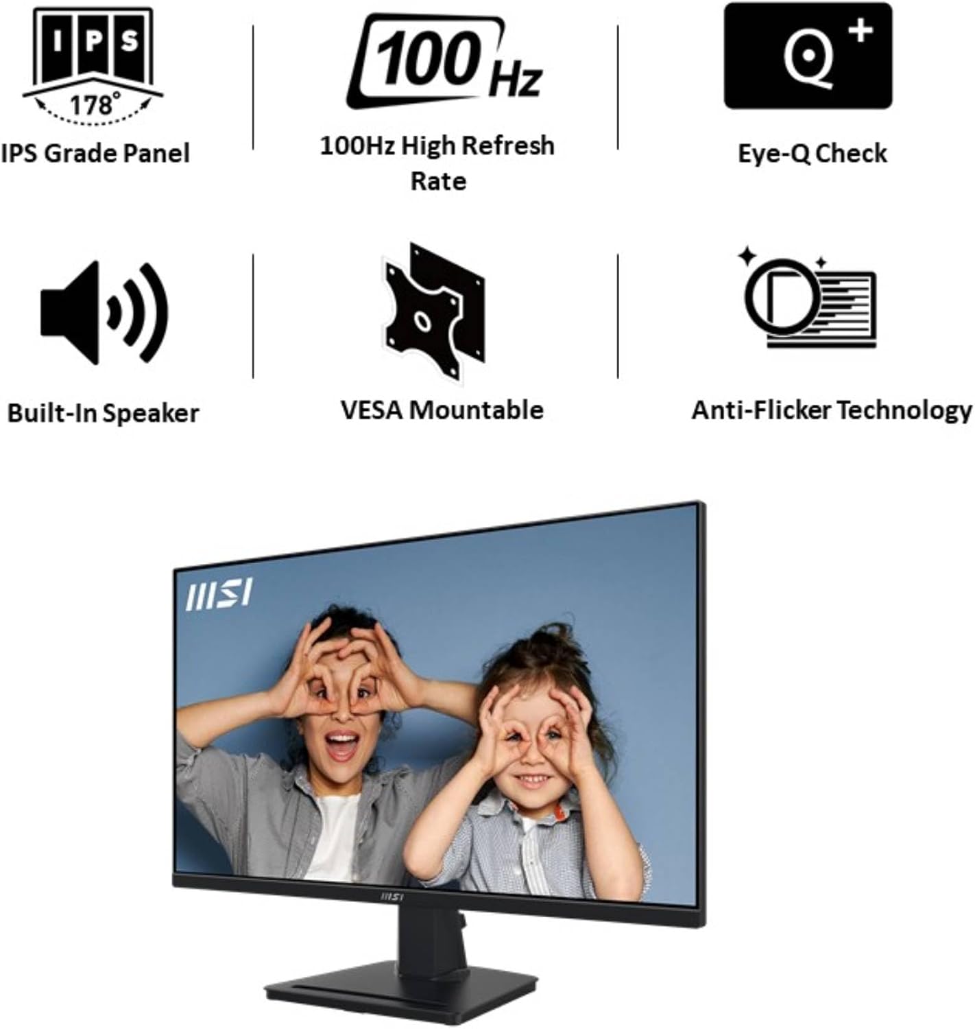 Thumbnail 1 de MSI PRO MP275Q monitor WQHD 27"