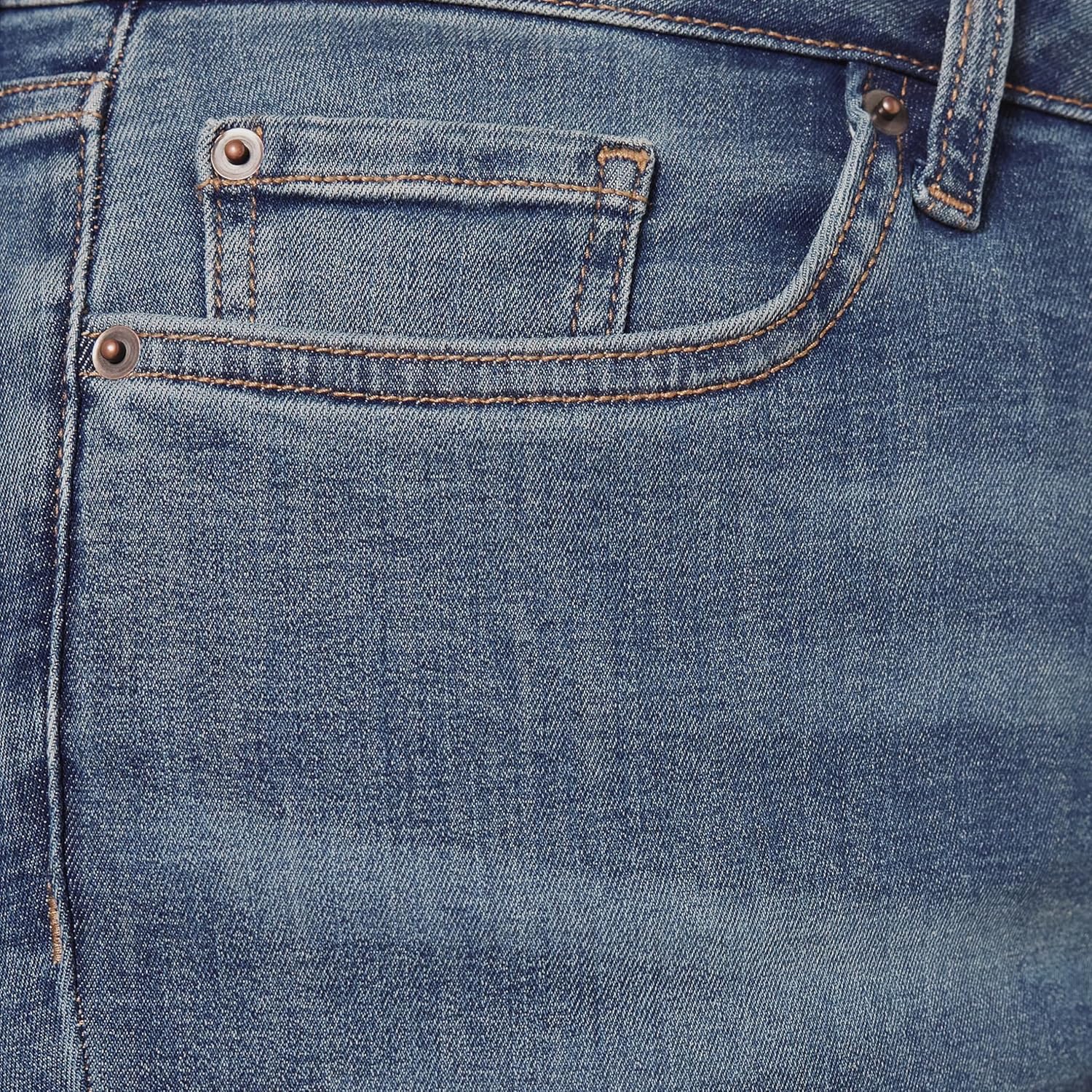 Detalle de Amazon Essentials Femme Jean Skinny Taille Haute – Couleurs abandonnées