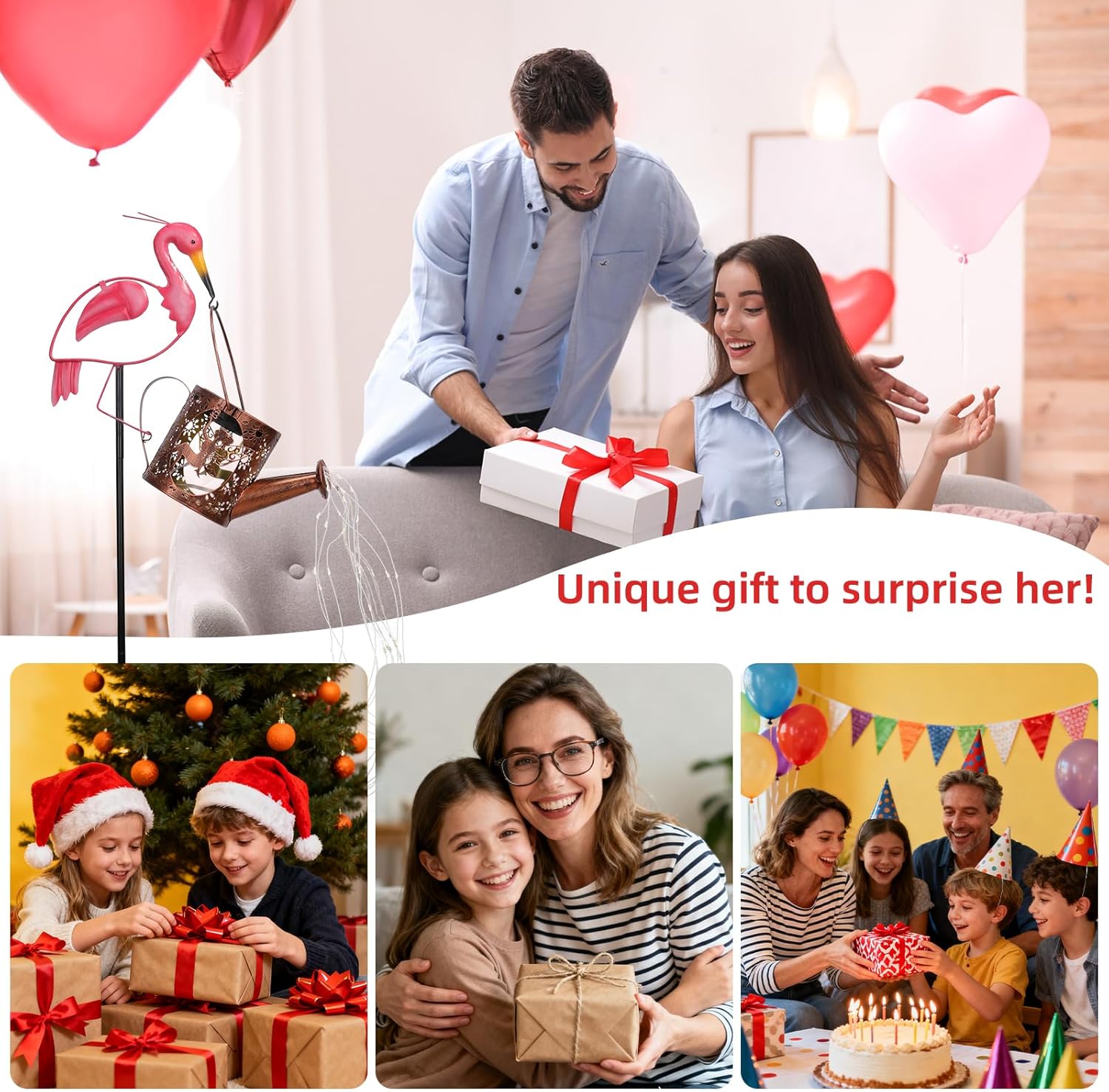 Thumbnail 6 de Tremdwoto Solar Watering Can Lights (Flamingo) – Outdoor Solar Garden Decor With Auto Night Sensor