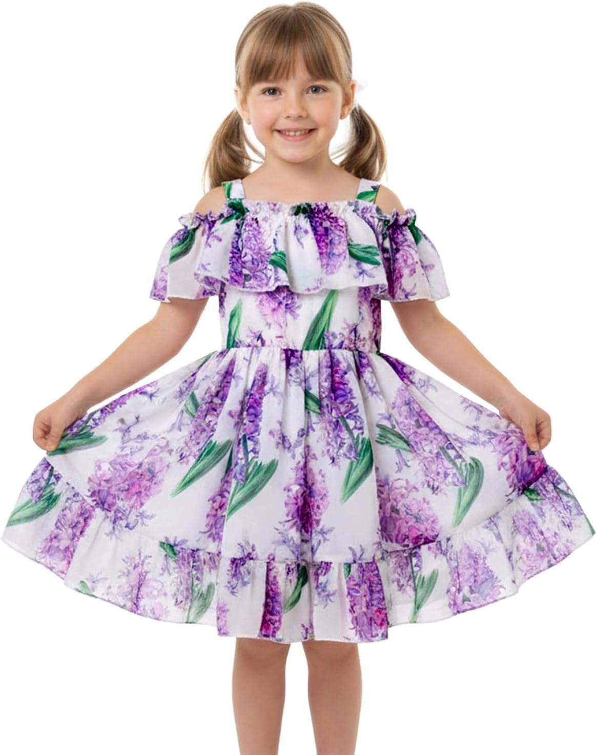 Detalle de JiAmy Toddler Girls Summer Dress 1-6 Years