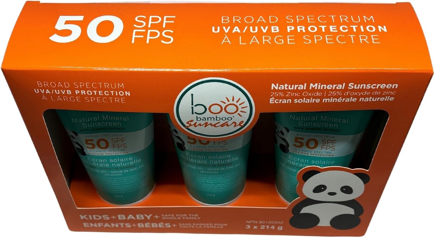 Thumbnail 6 de Boo Bamboo SPF 50 Mineral Sunscreen, 25% Zinc Oxide, 214 g, 3-Pack