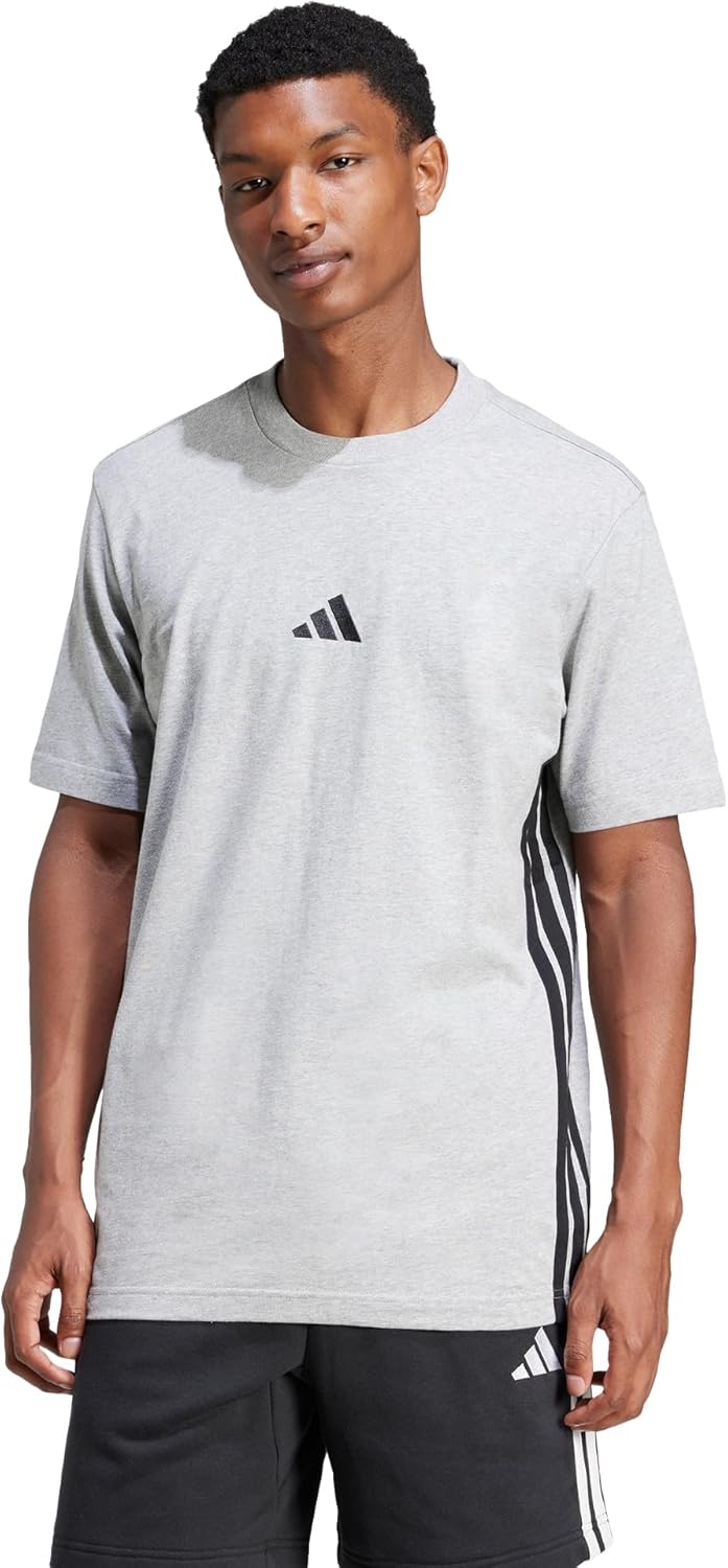 Thumbnail 3 de Adidas Herren Essential Three Stripes Single Jersey Tee – Vielseitiges Basic-Shirt
