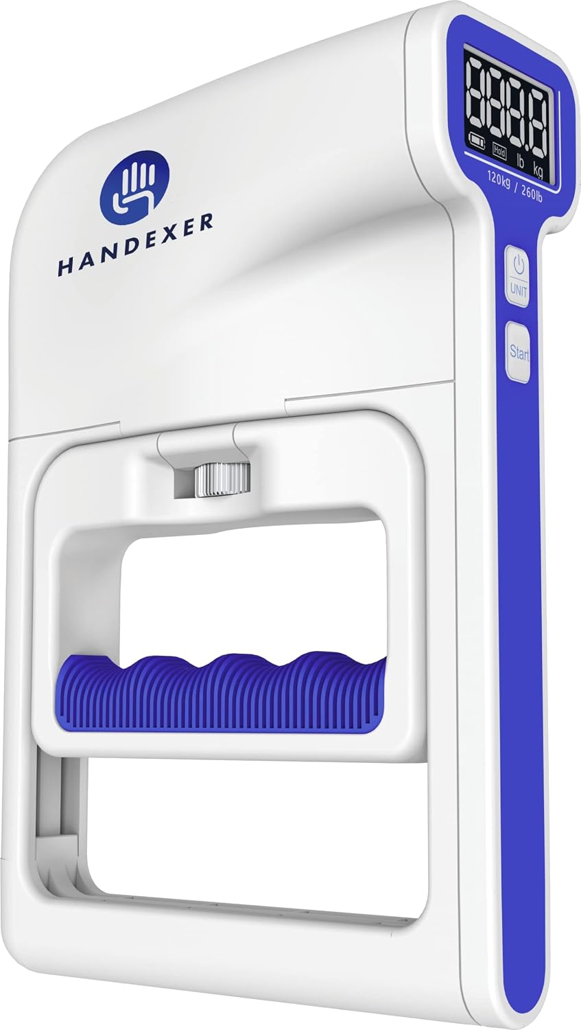 Detalle de Handexer HFEH20WBAB Digital Grip Strength Tester, 265 lb/120 kg, Backlit LCD