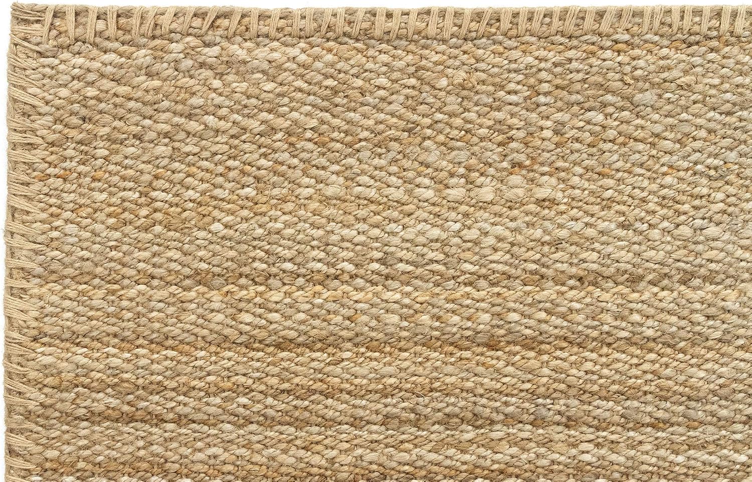 Detalle 2 de HAMID dywan jutowy 200 × 80 cm, ręcznie pleciony z naturalnego włókna