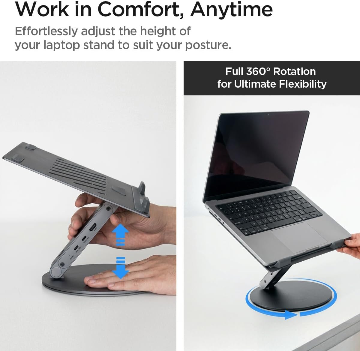 Thumbnail 5 de Spigen ArcDock Supporto per PC portatile Hub 6-in-1 con HDMI 4K60Hz e rotazione 360°