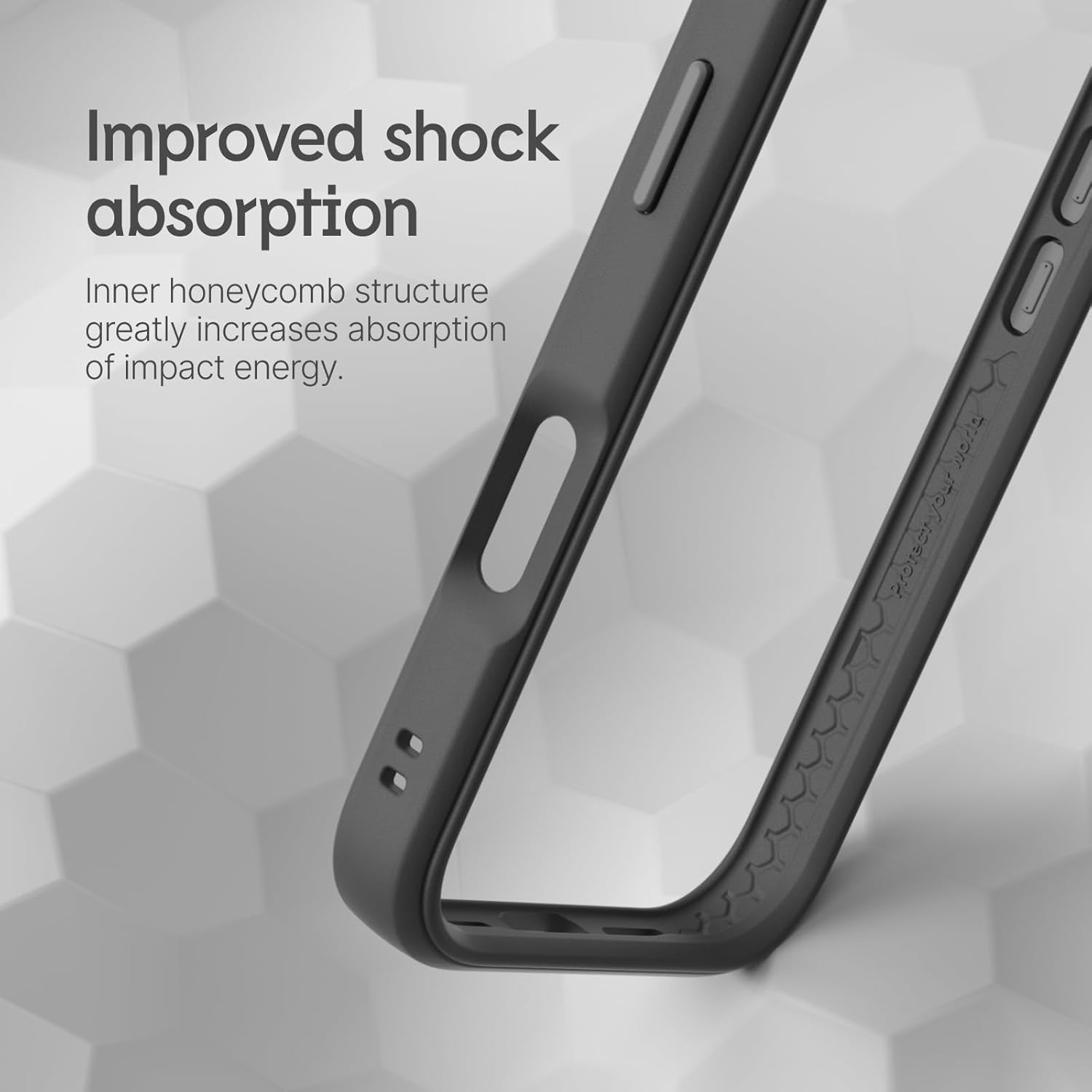 Thumbnail 2 de RHINOSHIELD CrashGuard Bumper Case for iPhone 16 Pro Max (Black) – slim shock protection