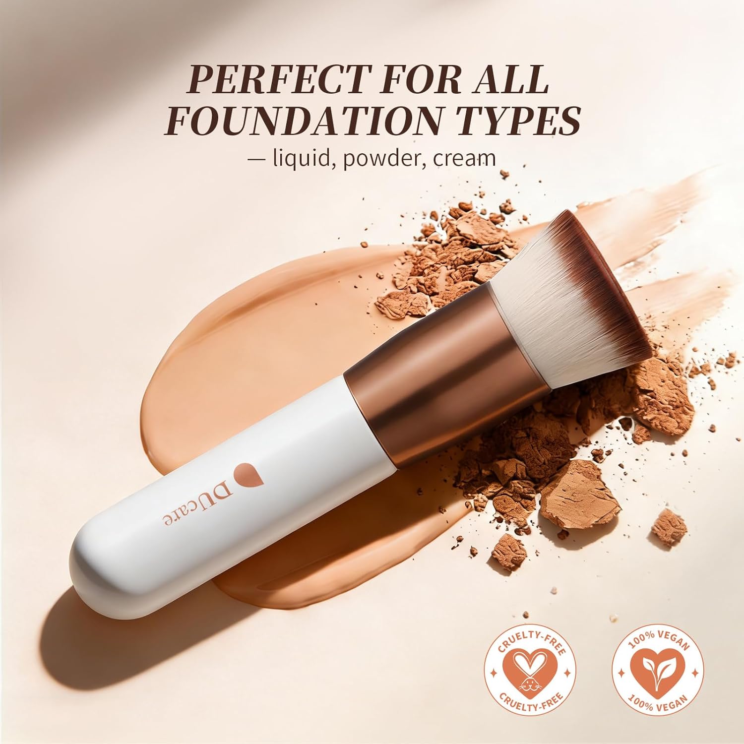 Thumbnail 4 de DUcare Foundation Pinsel Flat Top Kabuki Pinsel 1 Stück