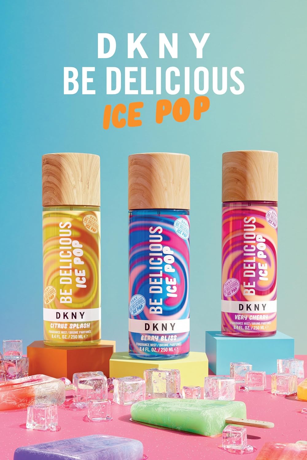 Detalle de DKNY Ice Pop Citrus Splash Acqua Profumata Donna 250 ml – Freschezza estiva con note fruttate e floreali