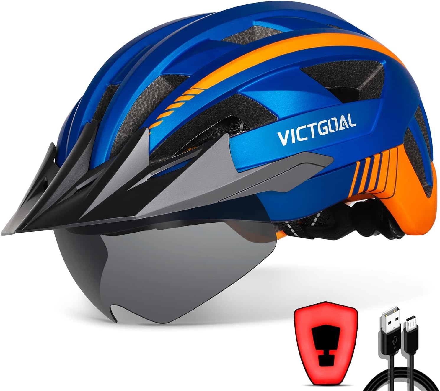 Thumbnail 6 de VICTGOAL Fahrradhelm MTB Herren Damen mit Visier ⌚🎧?