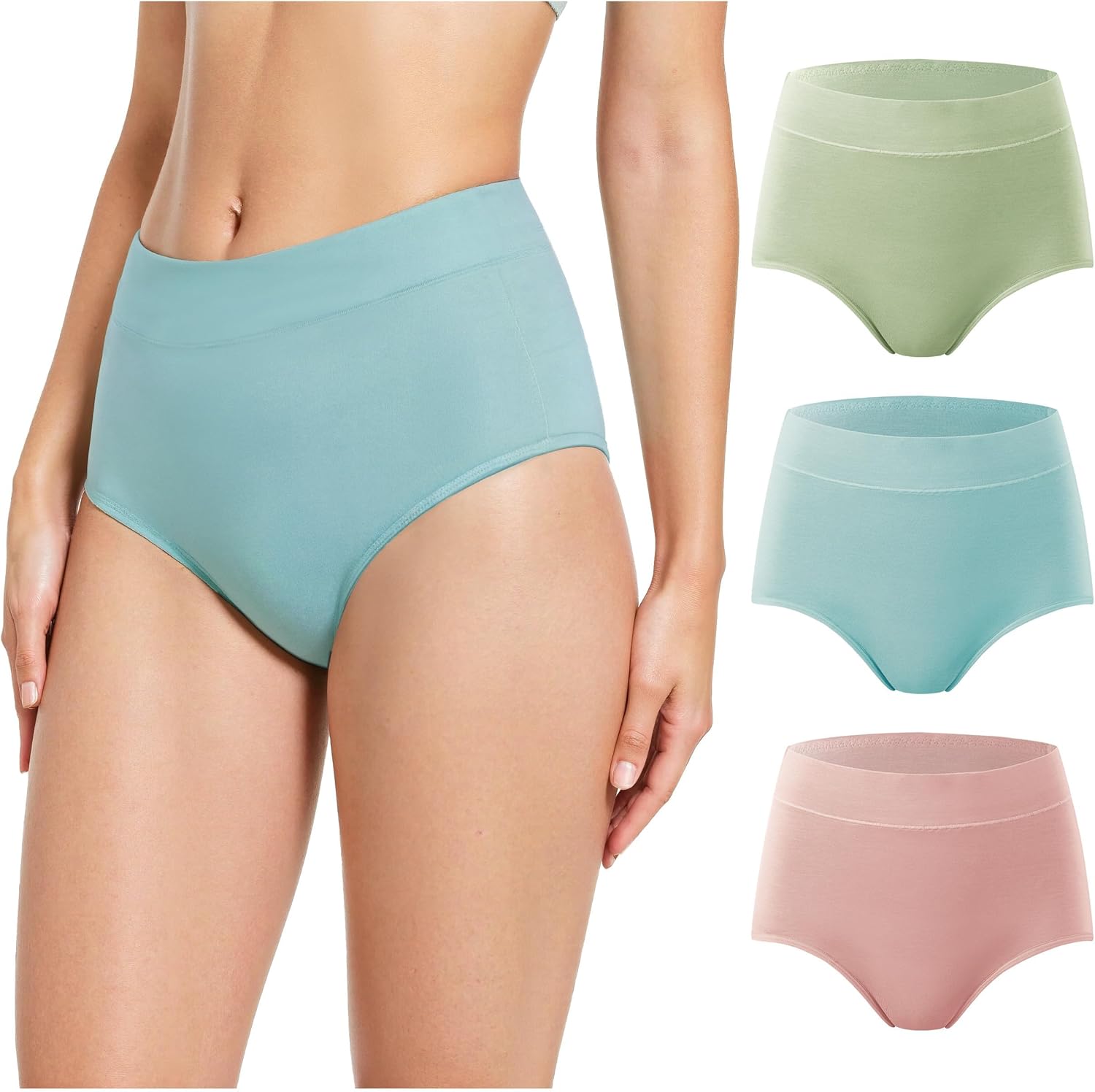 Thumbnail 6 de TIICHOO Culotte menstruelle taille haute flux très abondant (lot de 3) à protection anti-fuites