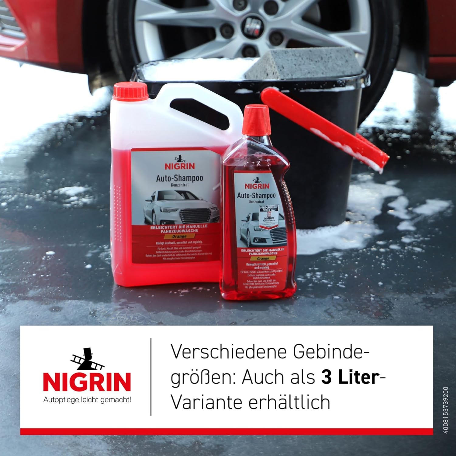 Thumbnail 4 de NIGRIN Autoshampoo Konzentrat 1 Liter – kraftvolle Reinigung, schonend für Lack & Kunststoffoberflächen