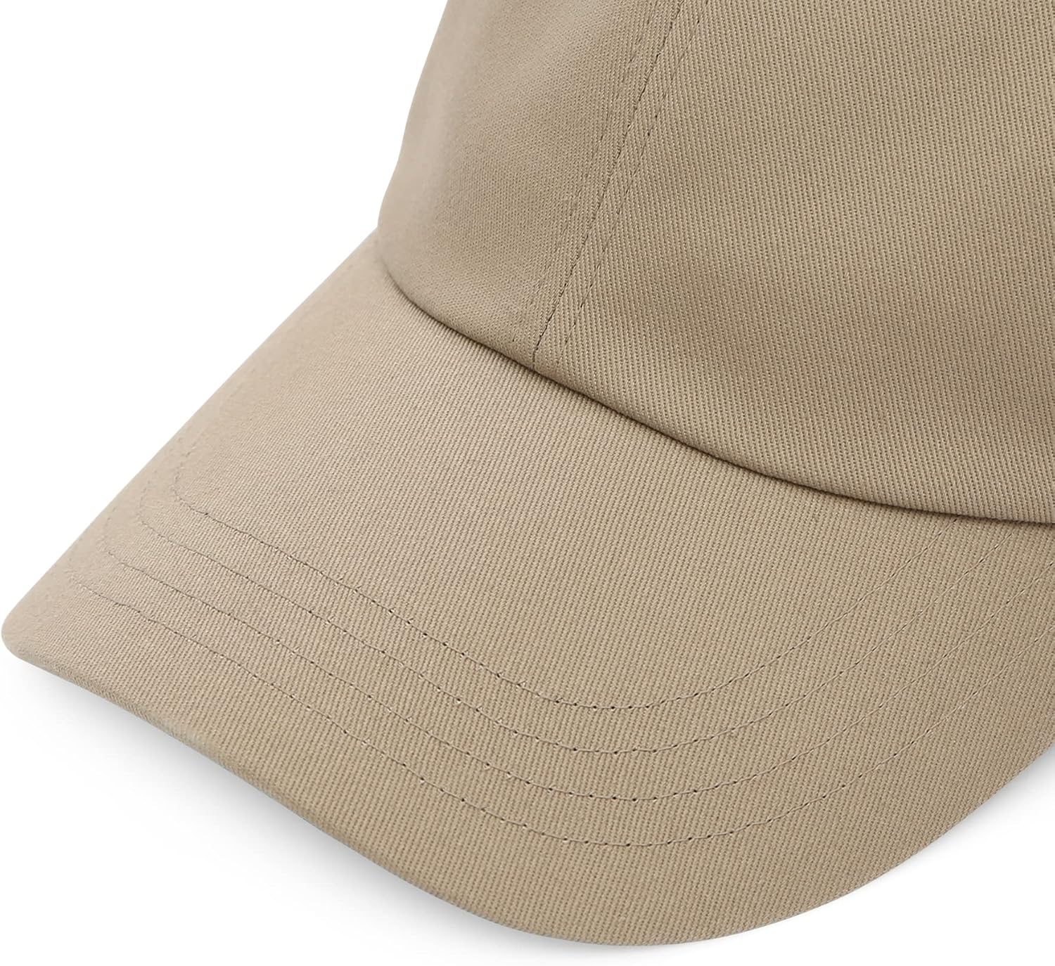 Detalle de UNDERCONTROL Extra Large Oversized High Crown Ball Cap (XXL) – Hand Stitched, Unisex Plus Size Cotton Dad Hat