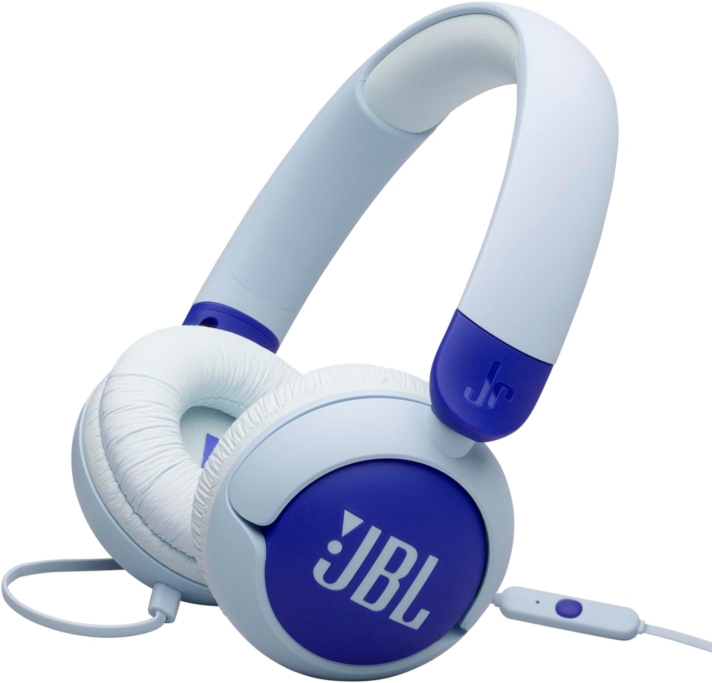 Detalle de JBL Junior 320: Wired On-Ear Headphones for Kids with Built-In Mic and Safe Sound