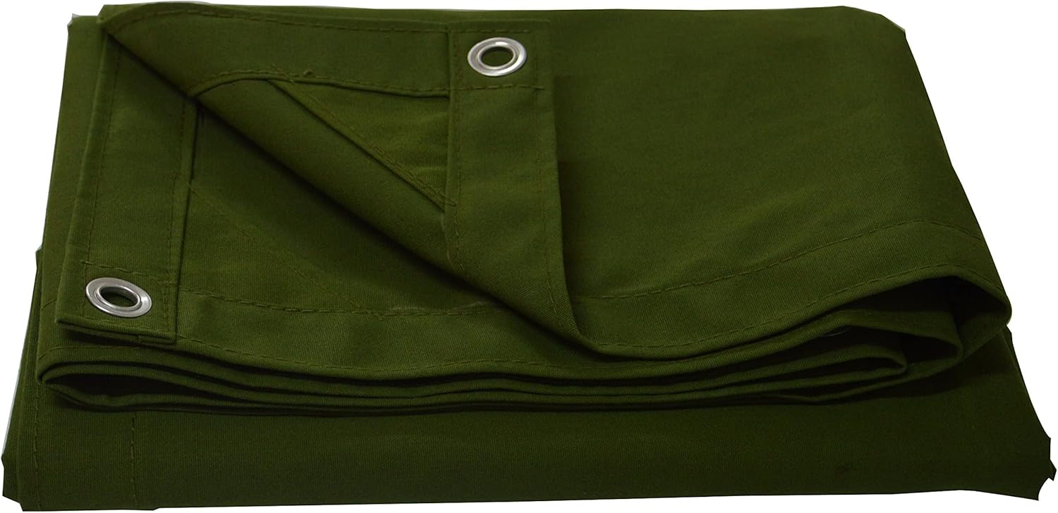 Thumbnail 6 de Cartman 10x12 Feet Canvas Tarp with Rustproof Grommets