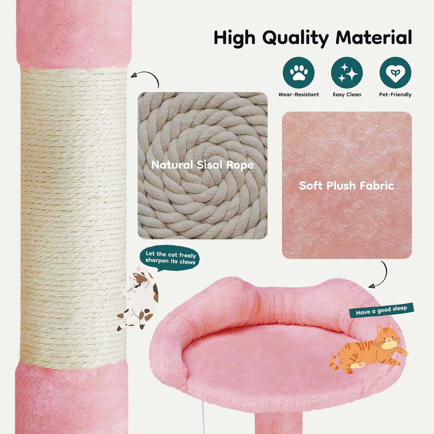 Detalle de DUMOS Cat Tree 54-Inch