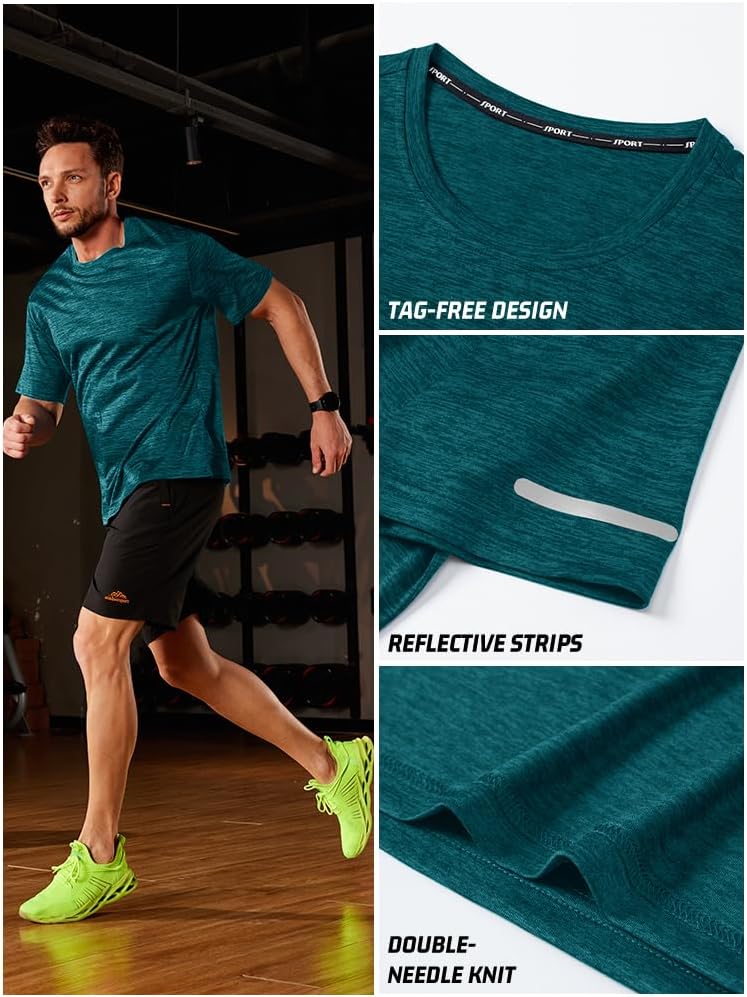 Detalle 2 de KEFITEVD Camiseta secado rápido para correr