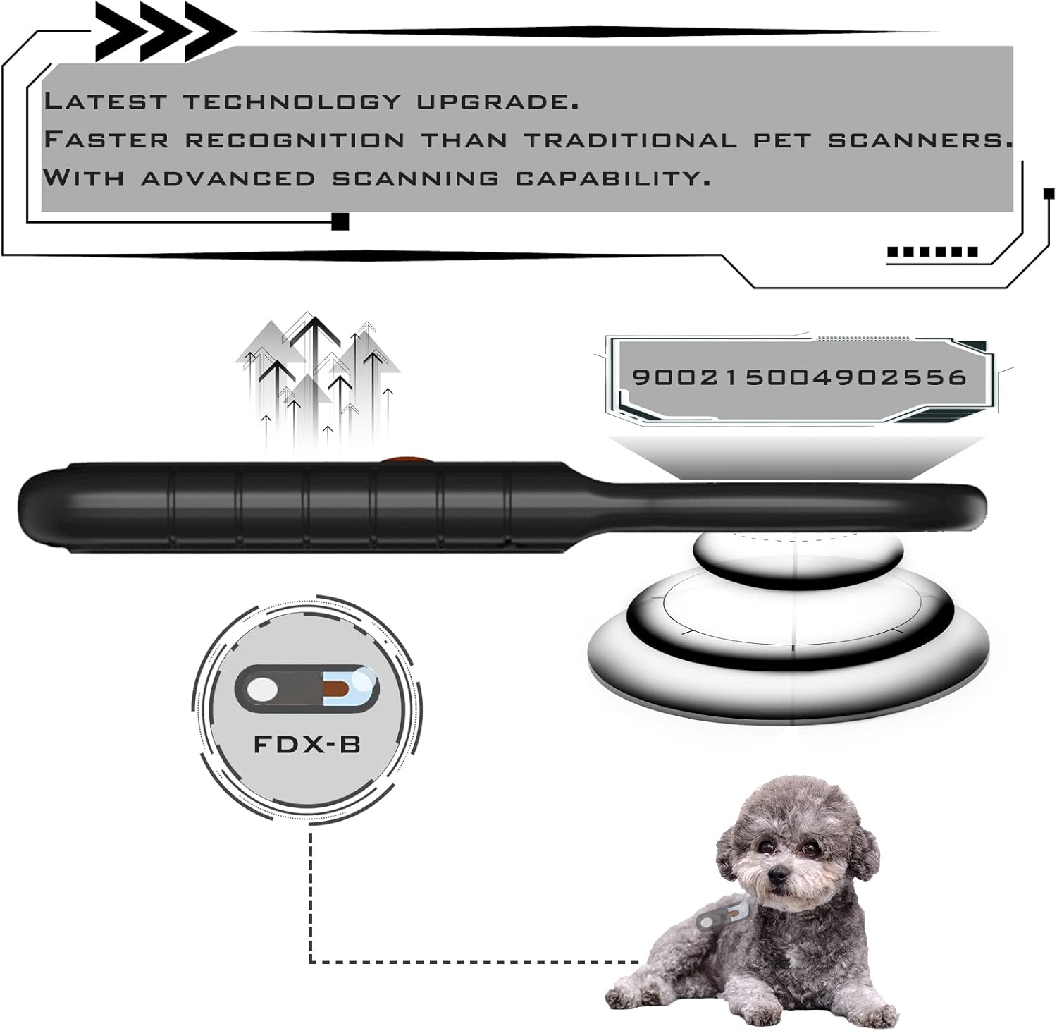 Thumbnail 1 de Microchip Scanner for Dogs 128 records