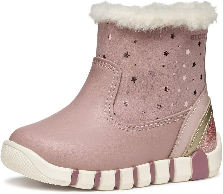 Detalle de Geox Baby Mädchen B Iupidoo GirlFirst Walker Shoe – flexible, warm und sicher für den ersten Schritt