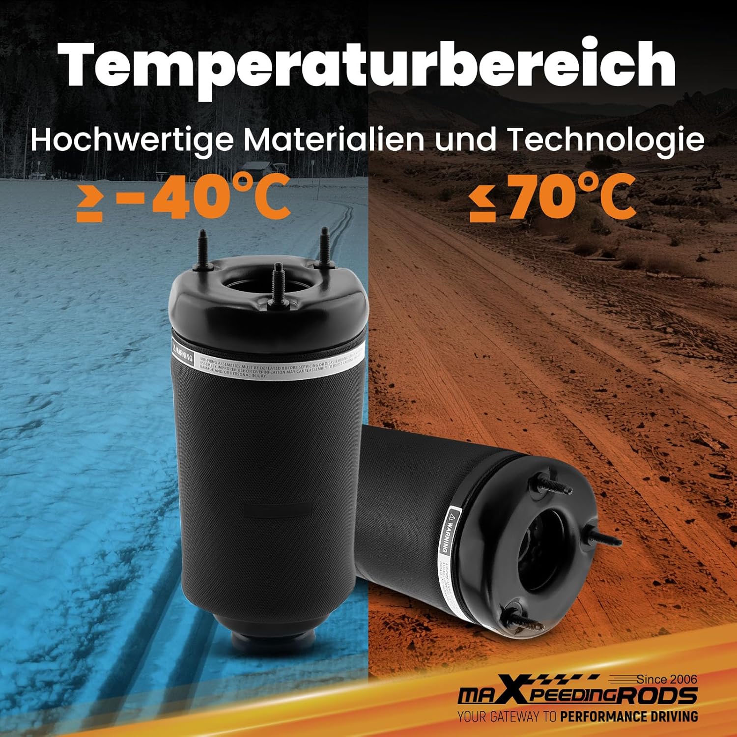 Thumbnail 4 de maXpeedingrods Airmatic Luftfederung vorne für W164/X164 – Zwei Front-Luftfedern im Set