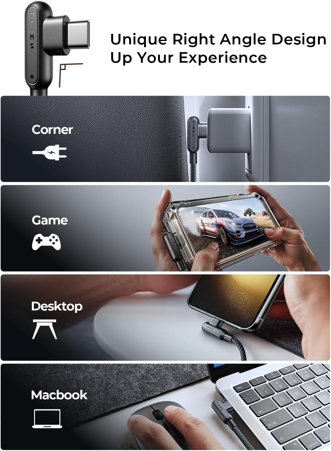 Thumbnail 1 de LISEN USB‑C to USB‑C cable 100W, 2m