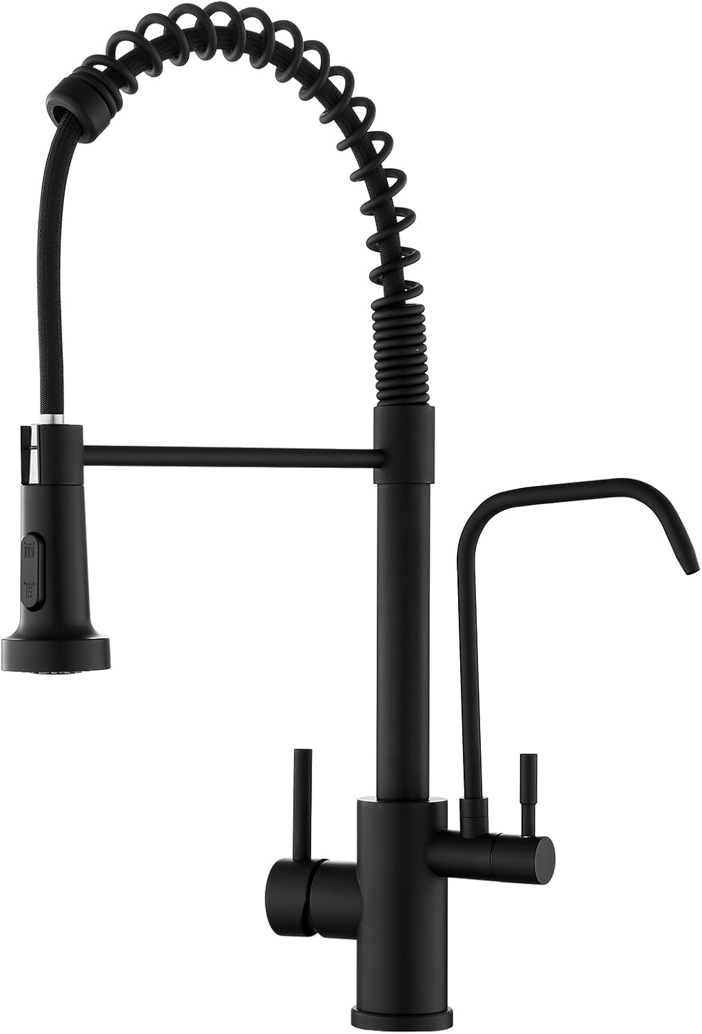 Detalle de POPFLY 3-in-1 kitchen faucet, stainless steel
