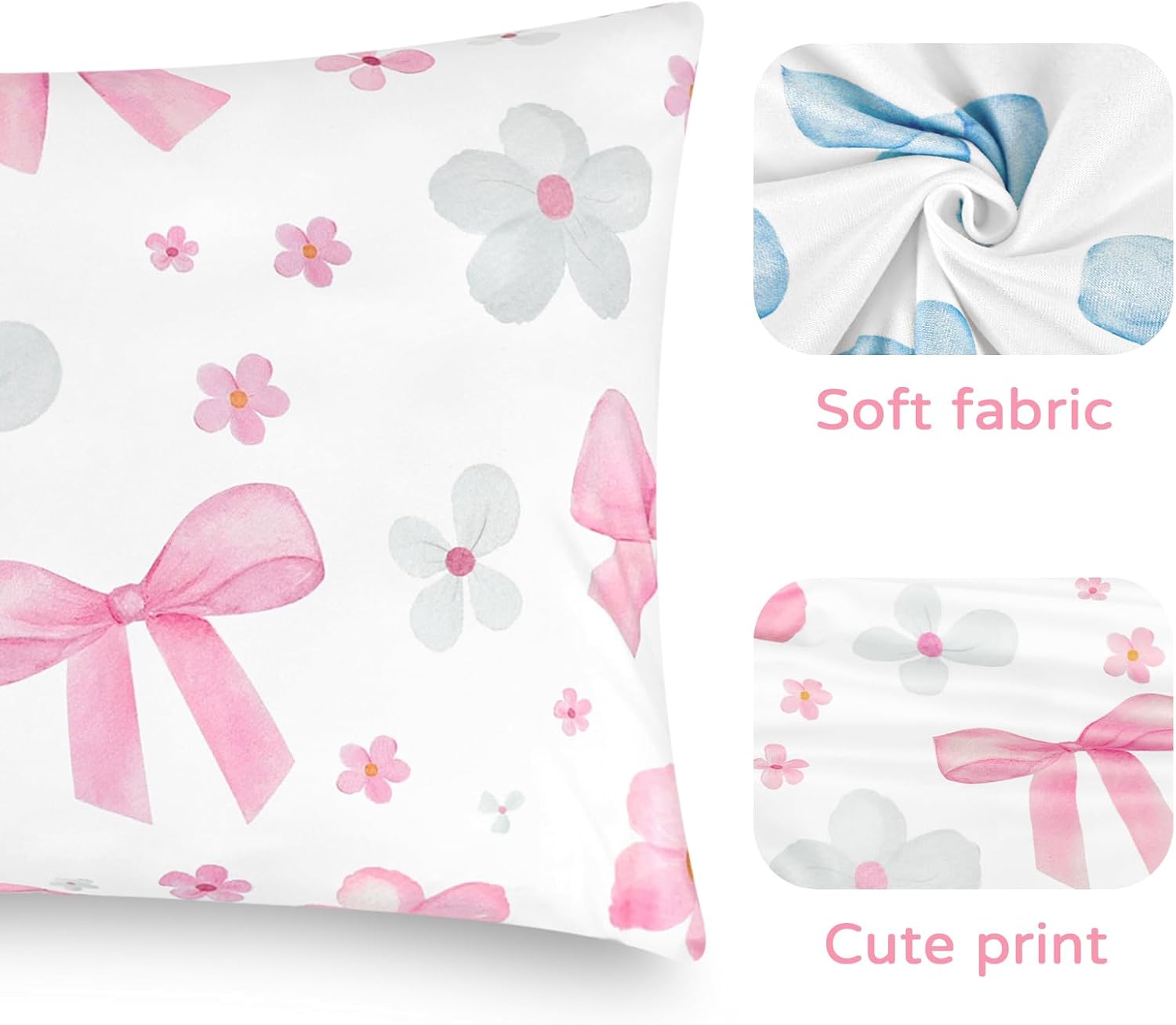 Detalle 2 de Hooyax Toddler Pillowcases, 2-Pack