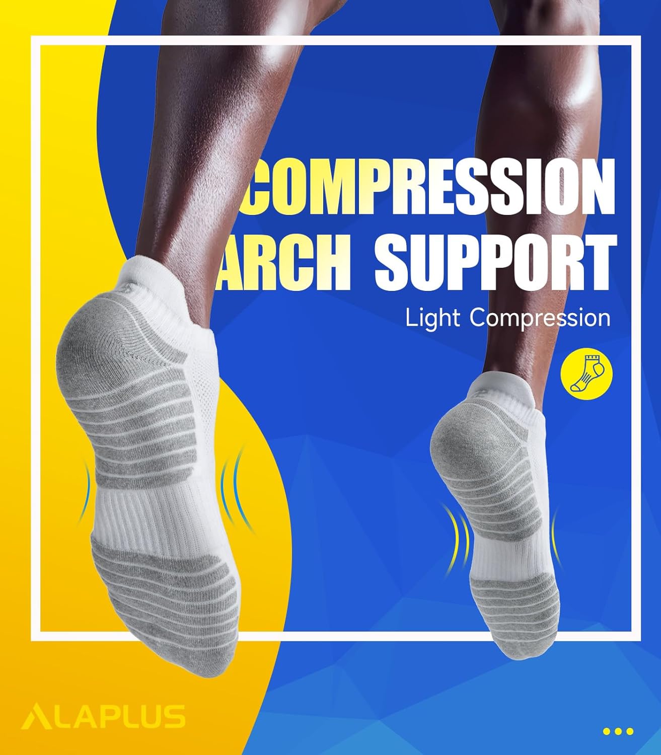 Detalle 1 de Alaplus Running Socks Cushioned Sports Socks