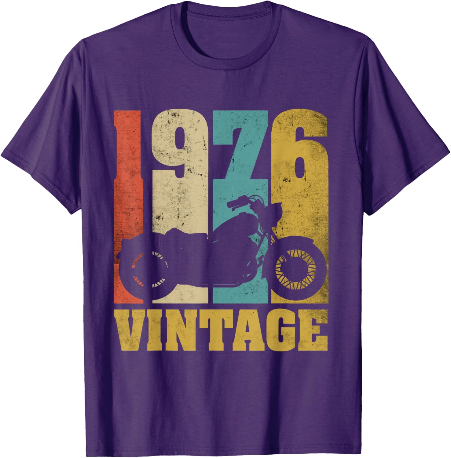 Thumbnail 4 de 50 Compleanno Motocicletta Vintage 1976 Maglietta