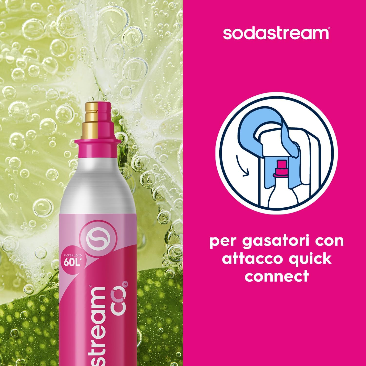 Thumbnail 1 de SodaStream – 2x Cilindri CO₂ Quick Connect, fino a 120 L di acqua frizzante