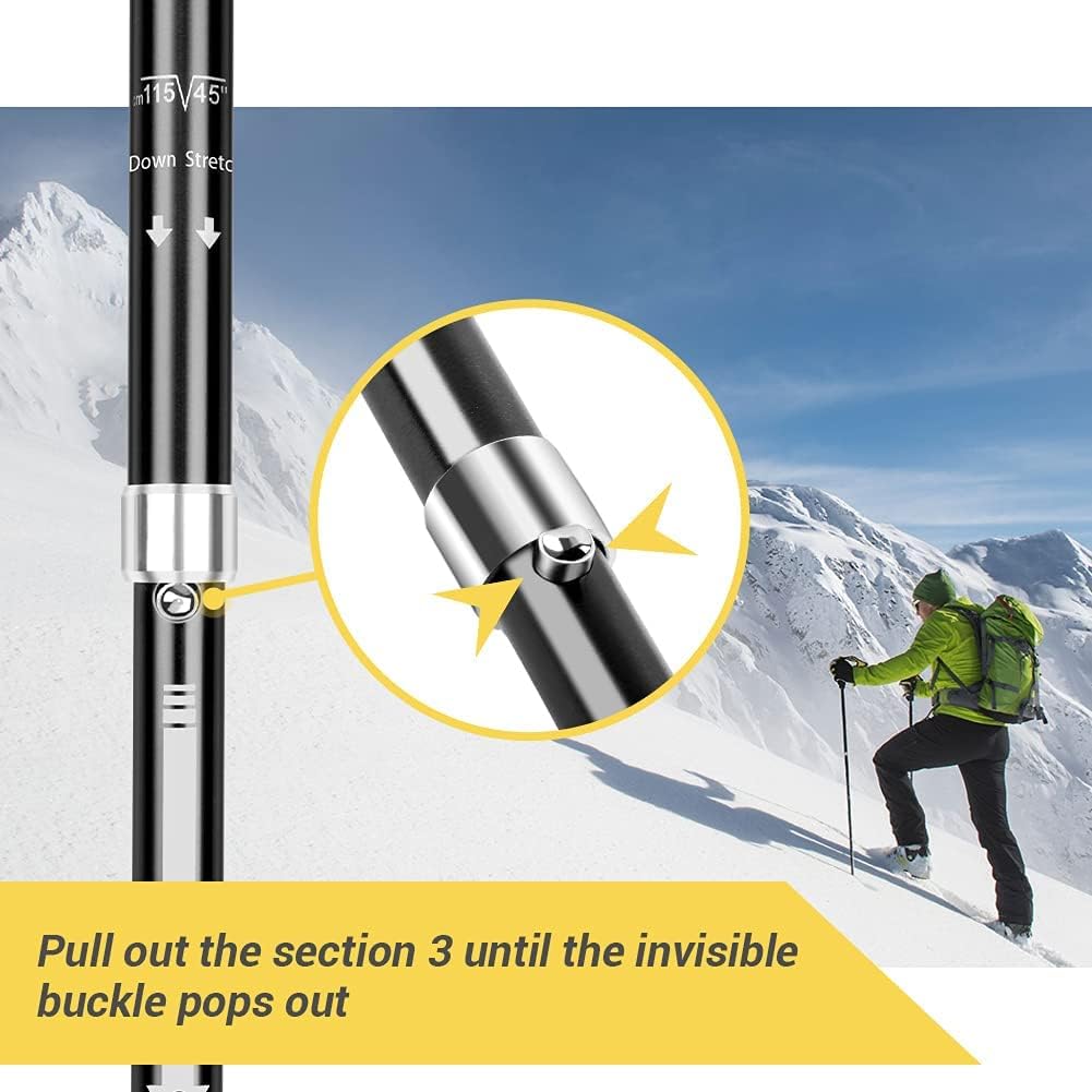 Thumbnail 5 de Glymnis Walking Poles 2 Pack — Collapsible Trekking Poles with Quick Lock System