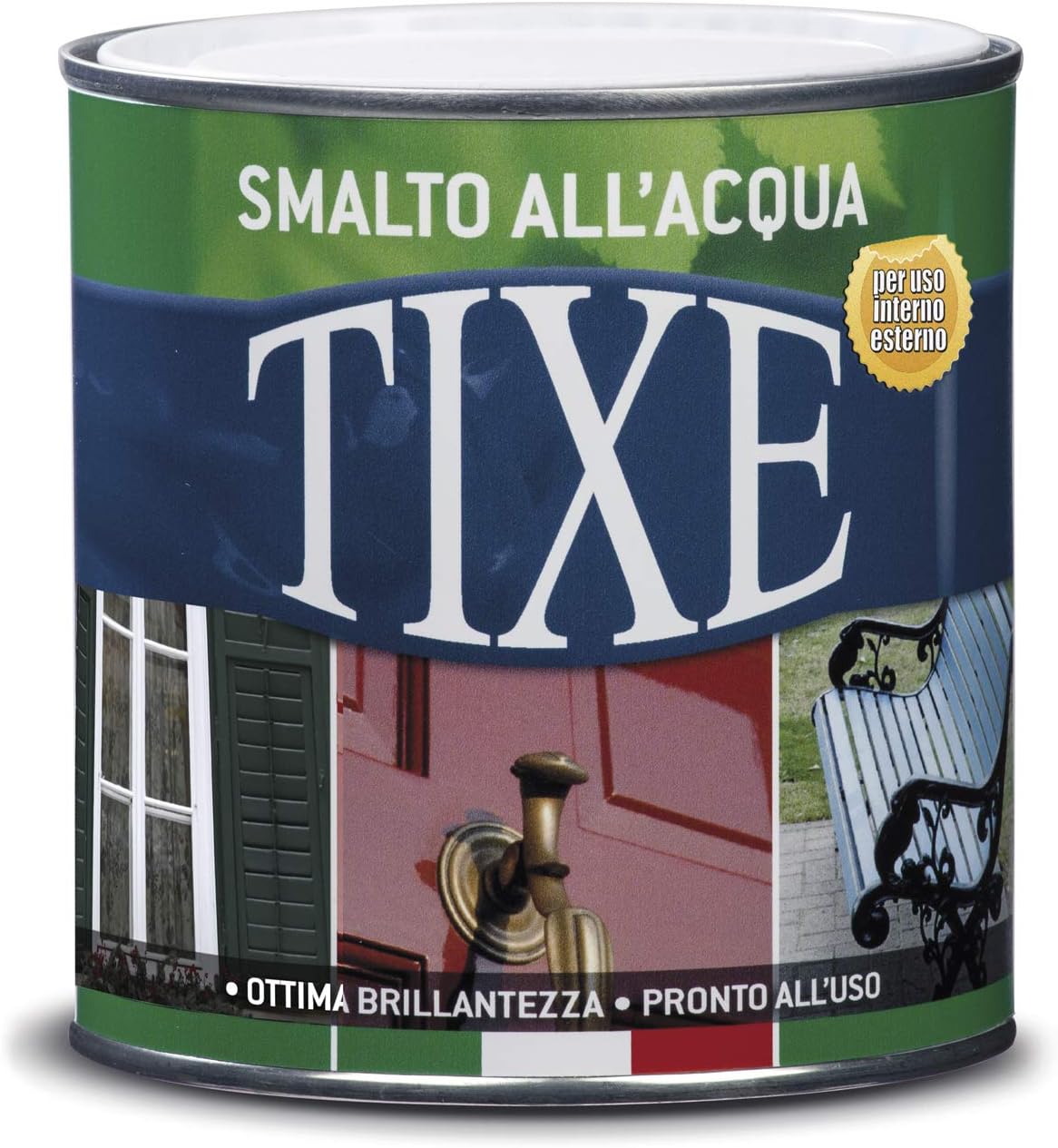 Thumbnail 6 de TIXE Smalto all'Acqua per Legno e Metallo | Vernice all'Acqua Pronto all'Uso 2,5 Lt Bianco Opaco