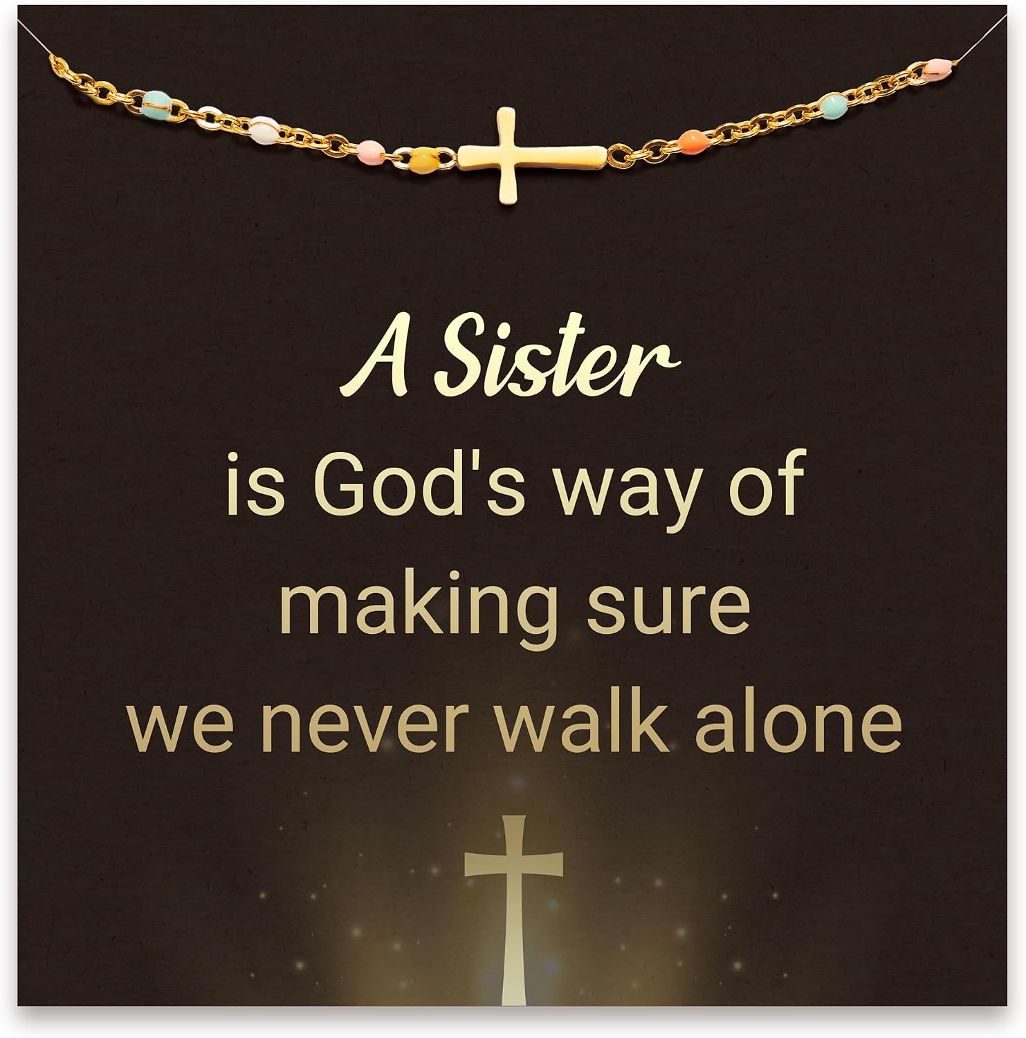 Detalle de STORYJEWELLERY Sister Bracelet, Adjustable 6–8-Inch Chain