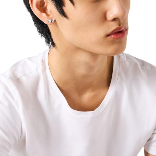 Thumbnail 1 de Boucles d'oreilles Diesel en acier inoxydable pour hommes – fermoir poste et arrière