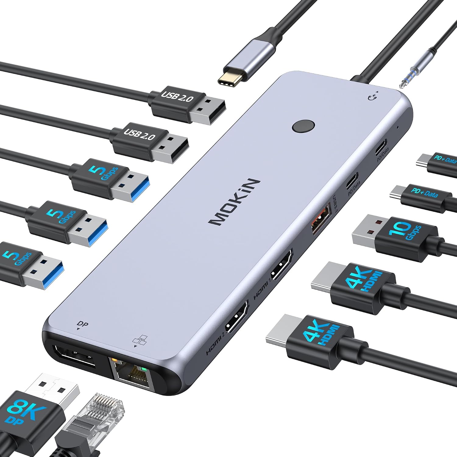 Detalle de MOKiN Docking Station 13 en 1