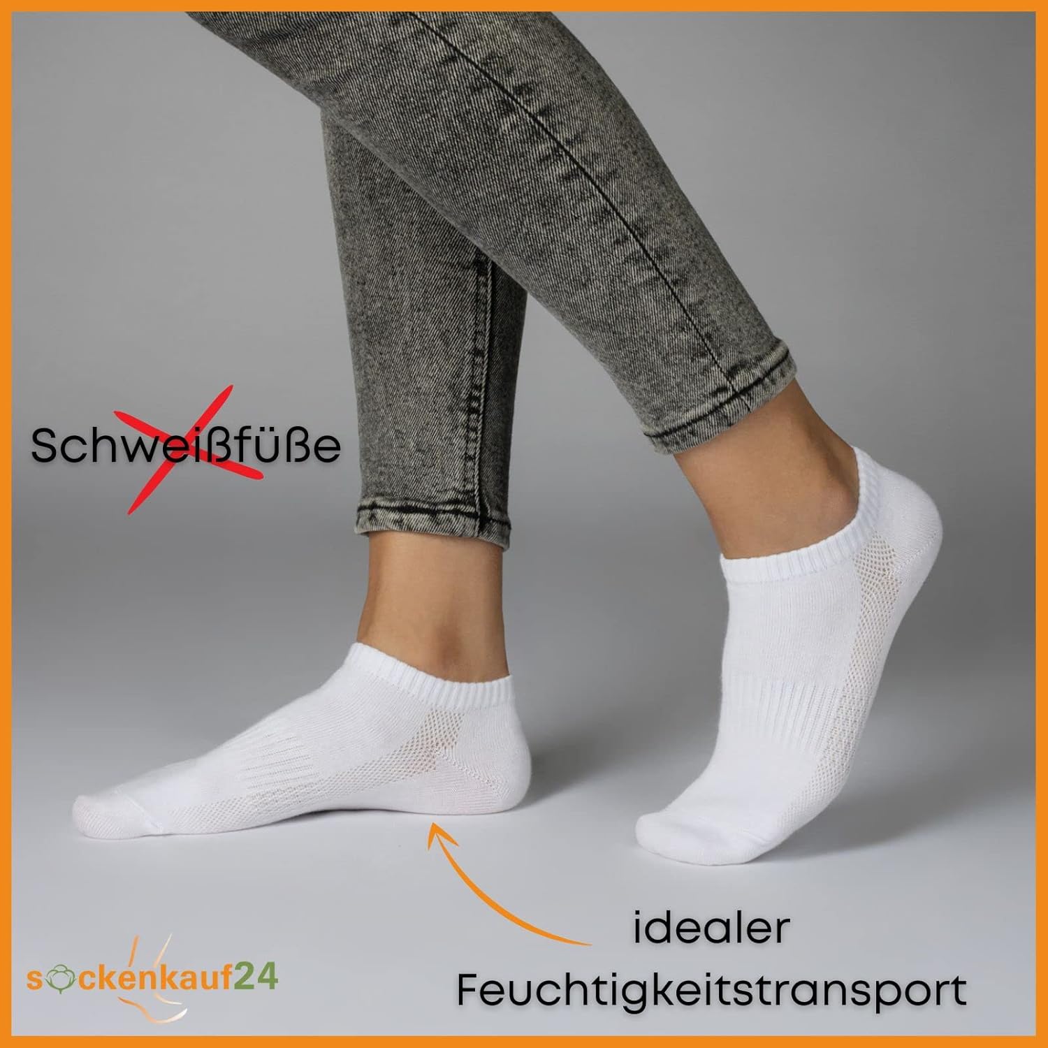 Thumbnail 3 de 10 Paar Sneaker Socken aus Baumwolle (Herren & Damen) – kurz, atmungsaktiv, 81% Baumwolle