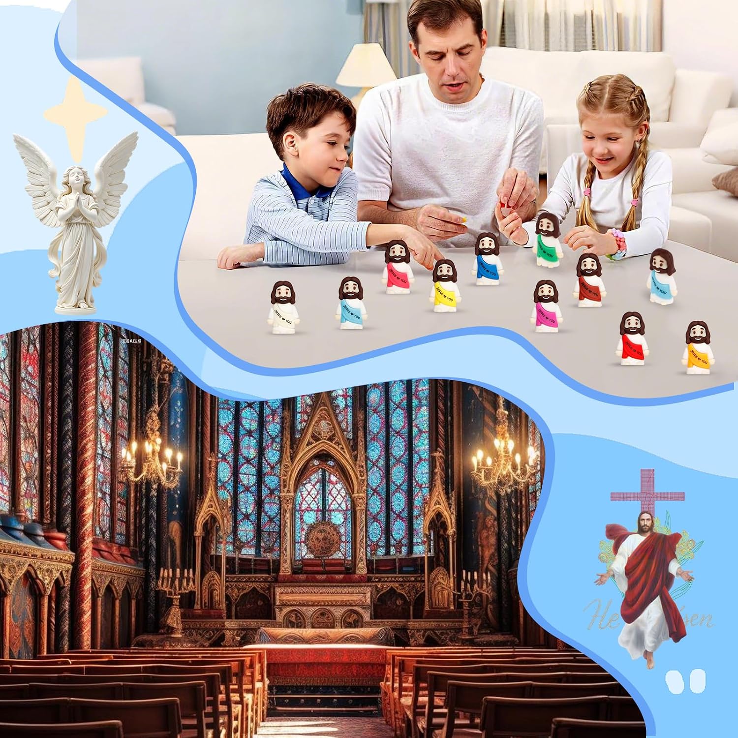 Thumbnail 3 de ajabavbd 40PCS Little Jesus Figures