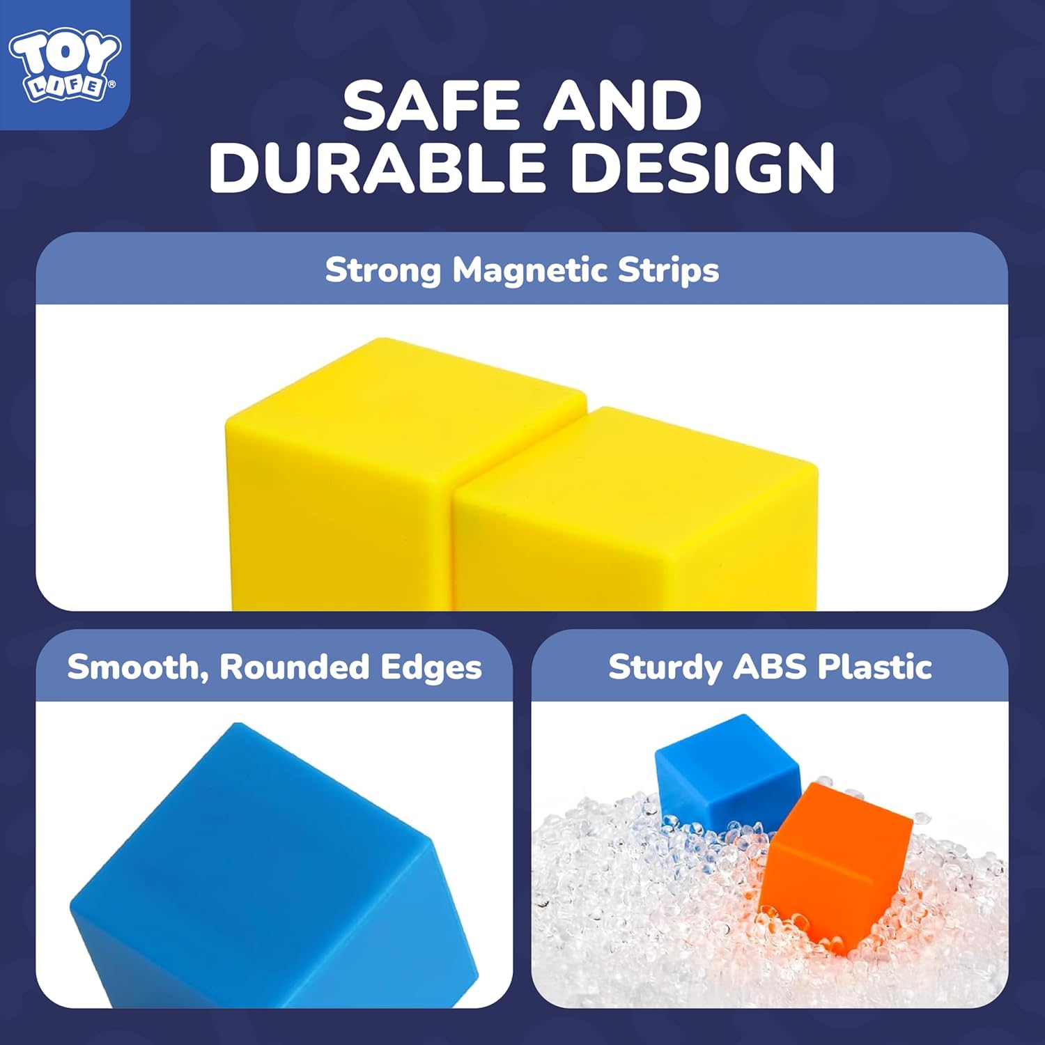 Detalle 2 de 64PCS Magnetic Building Blocks Set (Magnet Cubes) for Kids Ages 3–8