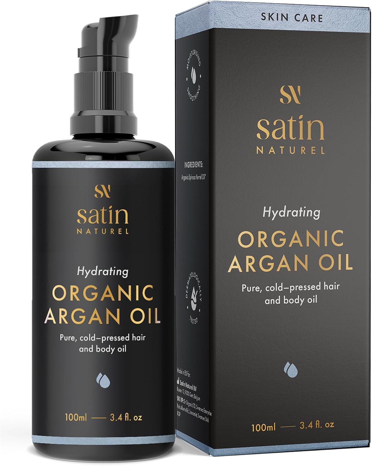 Detalle de Olio di Argán Bio Satin Naturel 100 ml – 100% Olio Puro spremuto a freddo