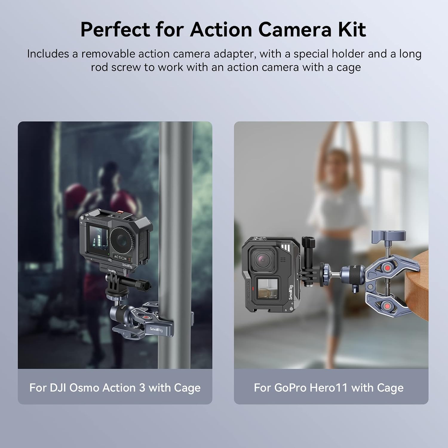 Detalle 1 de SmallRig Super Clamp with Ballhead (4102) – camera mount clamp with quick release adapter