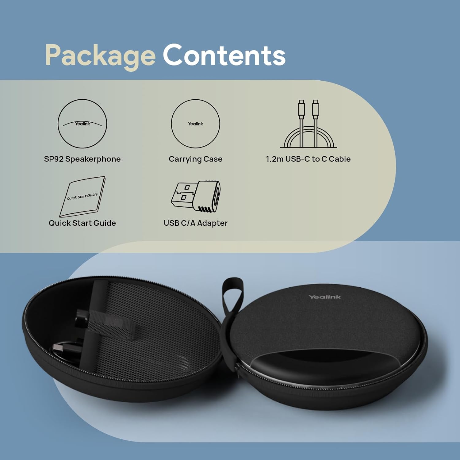 Thumbnail 6 de Yealink SP92 Office Conference Speaker and Microphone – Portable Bluetooth Speaker for Small Meetings