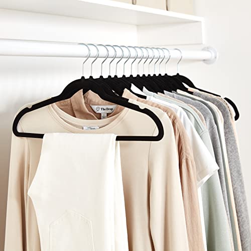 Thumbnail 6 de Amazon Basics Slim Velvet Non-Slip Suit Hangers – Pack of 50 (Black)