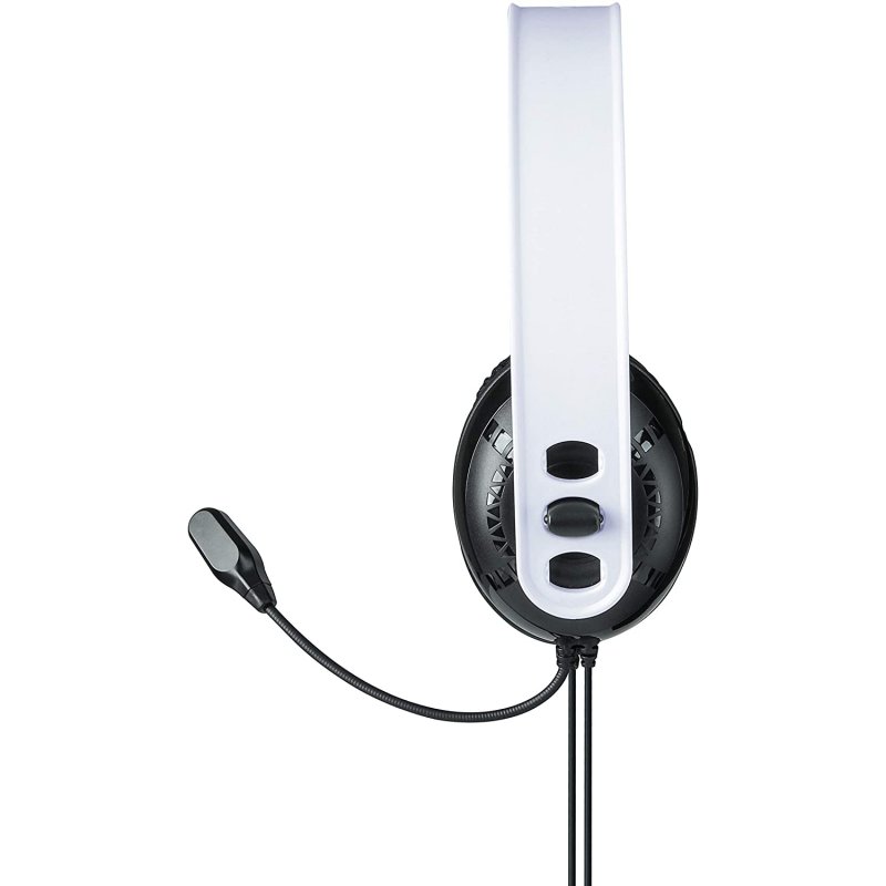 Detalle de Raptor Gaming H200: auriculares gaming con micrófono ajustable para PS5 (blancos)