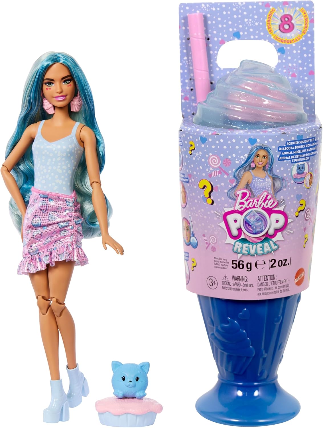 Thumbnail 6 de Barbie Pop Reveal Treat-Serie Donut Dreams 8 Überraschungen 🍩