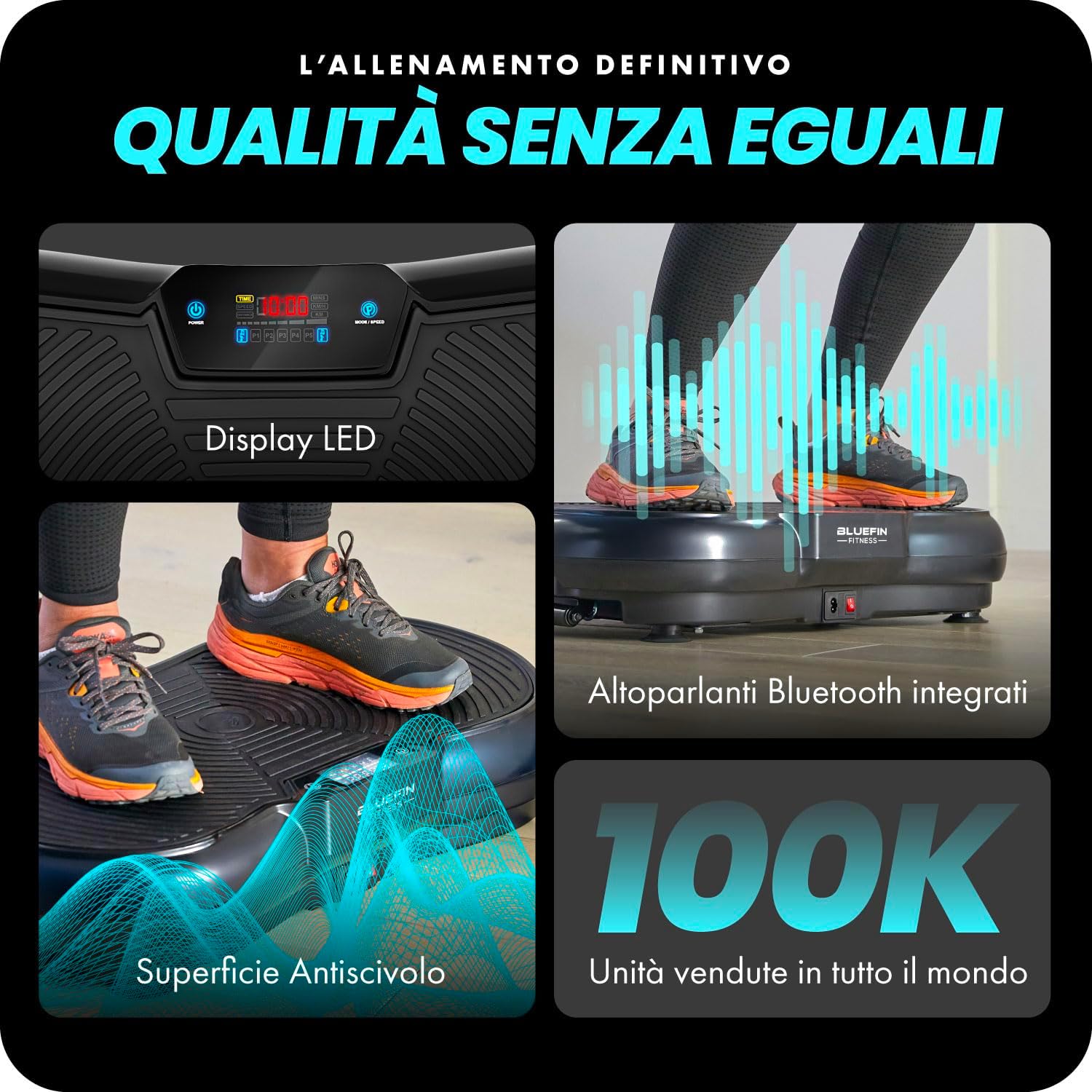 Thumbnail 4 de Bluefin Fitness Pedana Vibrante Ultra Slim 180 livelli